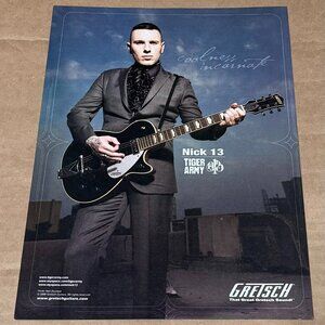 NICK 13 of TIGER ARMY - GRETSCH GUITARS - 2010 Print Advertisement